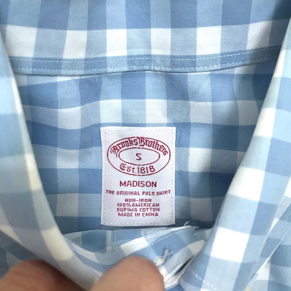 Brooks Brothers Madison Non-Iron Gingham - S - Picture 2 of 3